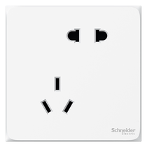 Schneider Haocheng series cream white pearl gold elegant black switch single link with protective door telephone socket