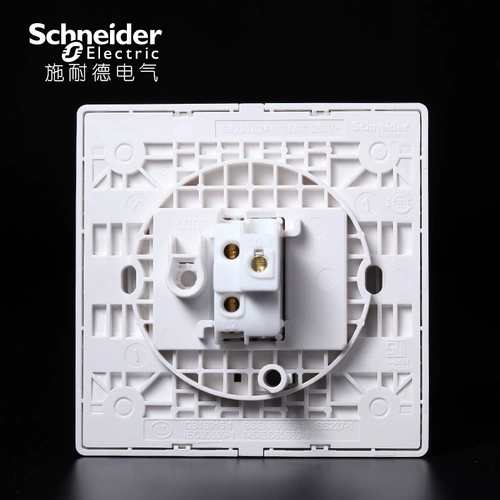 Schneider -Switch Panel Fengshang White Series 16a с флуоресцентным одноразовым одноразовым выключателем двойного обращения