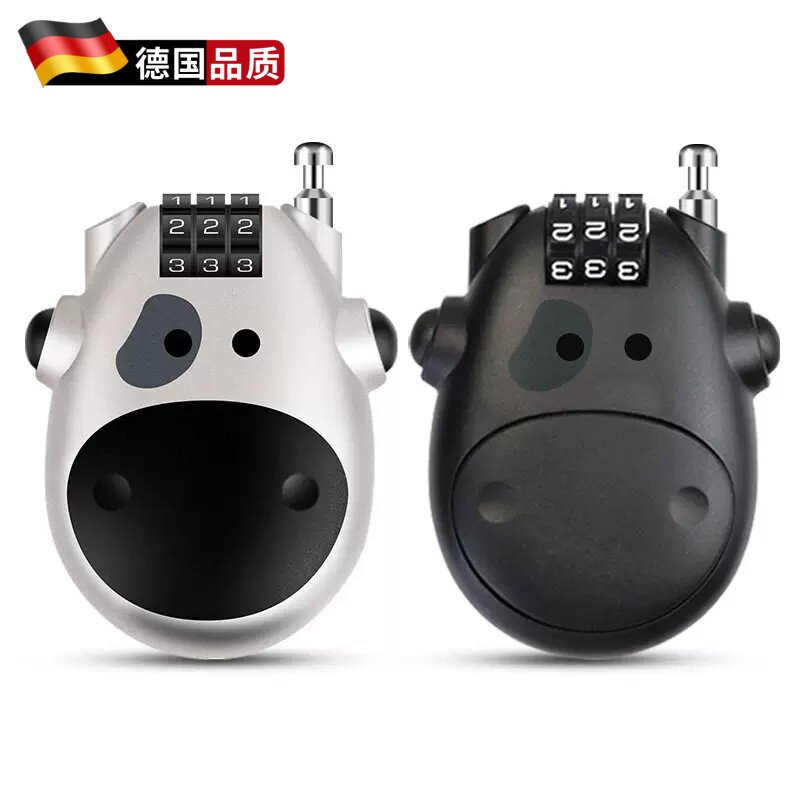 Anti-theft cow lock, helmet lock, password lock, suitcase lock, bicycle lock, electric vehicle helmet lock, telescopic cable lock