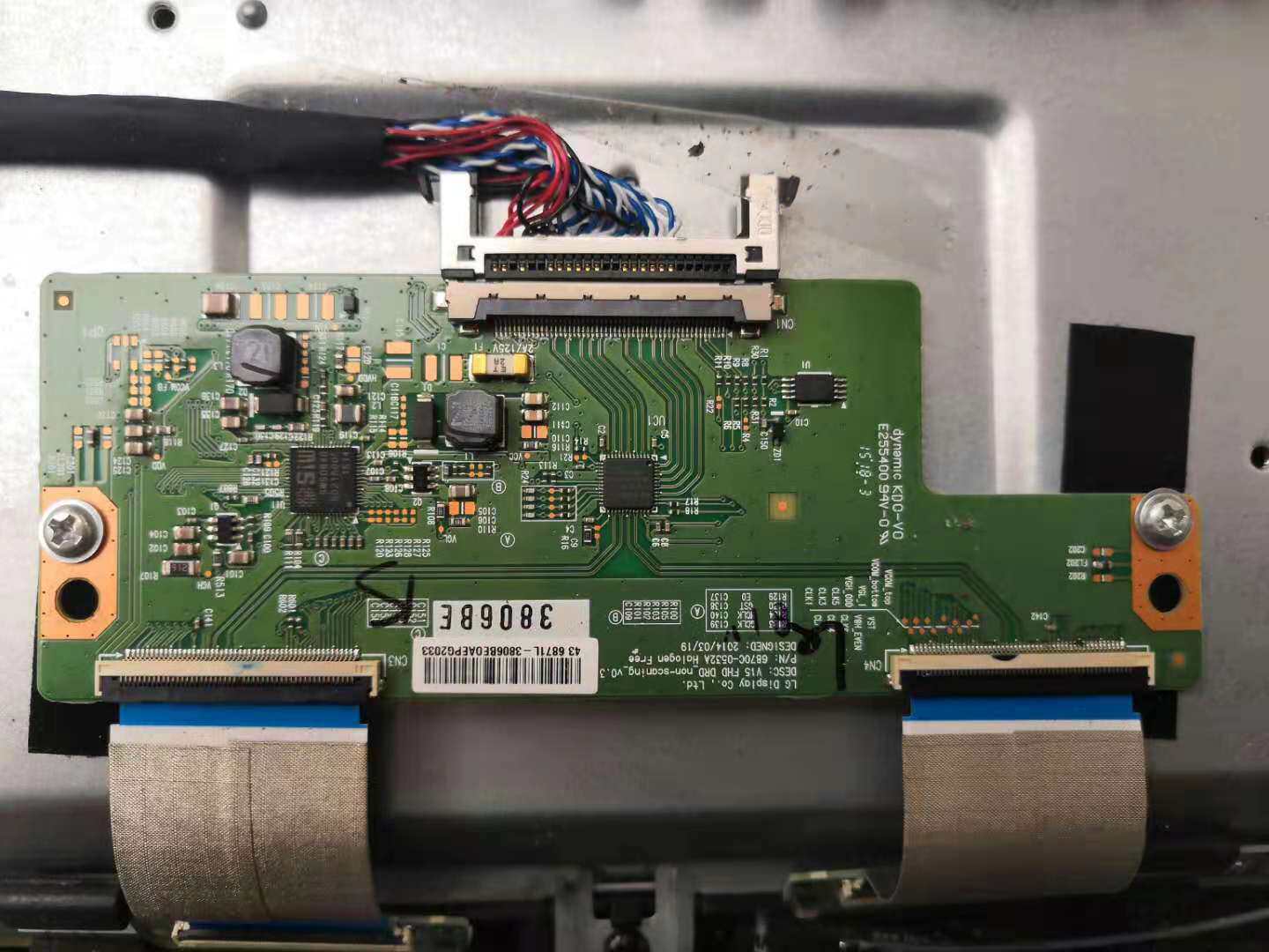 Konka K43 logic board 6870C-0532A screen 72000059YTGK E255400 screen breaker