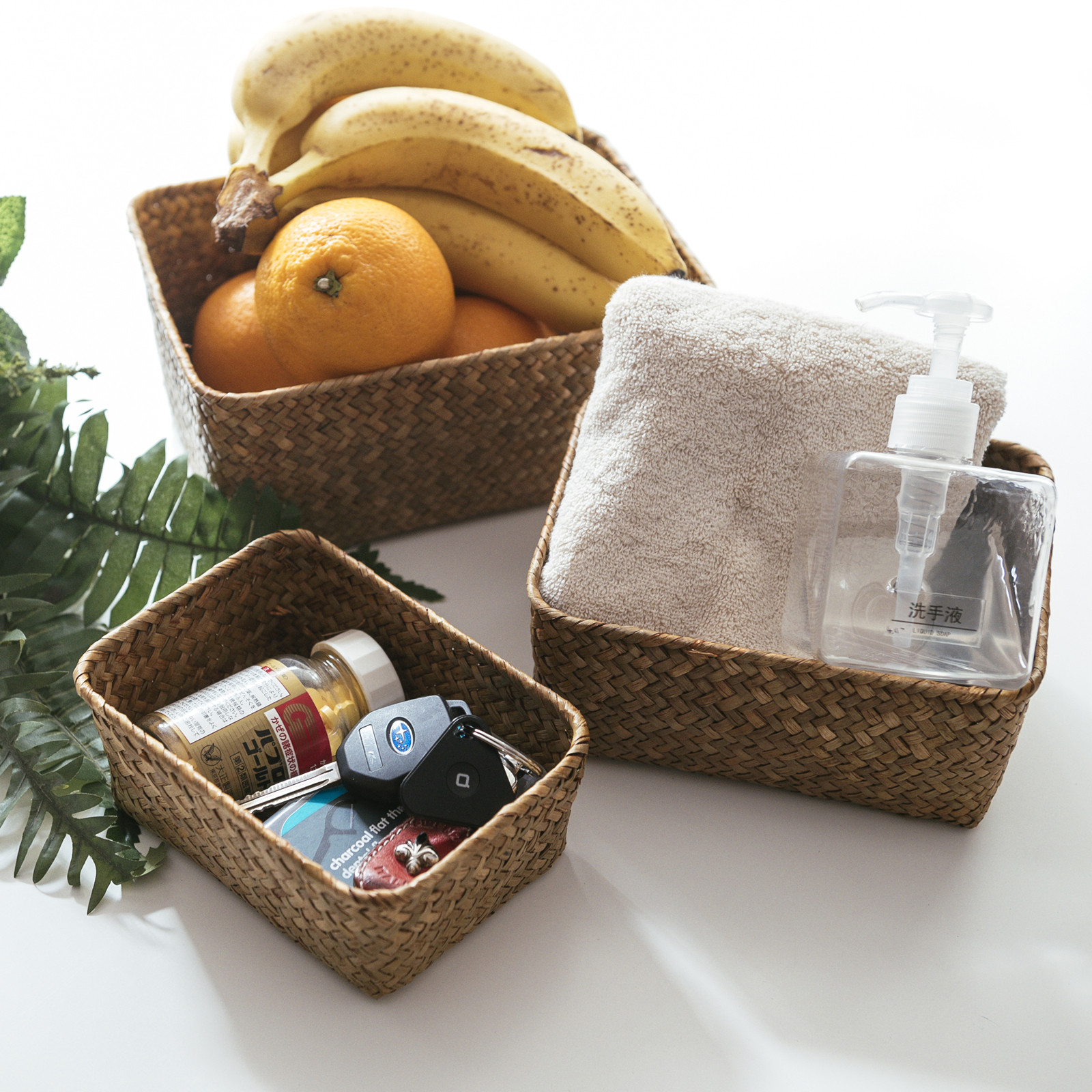 If Vegetarian Living Home Desktop Office Debris Containing Basket Remote Control Headphones Snacks Cosmetic Vines