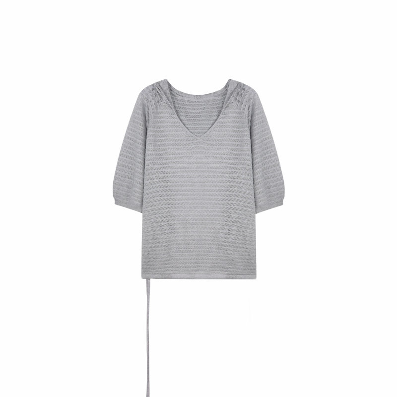 Coconut Shadow Knit Hoodie
