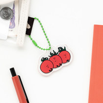 Korean Live work cute fruit acrylic pendant hand account earphone set pendant key mobile phone chain pendant