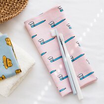 Live work Korean hipster cotton handkerchief Lady diy cartoon small square scarf with sweat-sucking handkerchief
