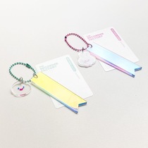 Korea RICO colorful transparent cute decorative pendant airpods hand account pendant cartoon mobile phone bag hanging chain ins