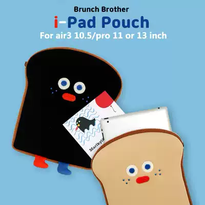 Korea Romane cute toast 11-inch tablet ipad bag liner bag 13-inch laptop bag file bag