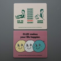 Korean stationery OLD cute cartoon ins mouse pad female laptop portable small mini mouse pad