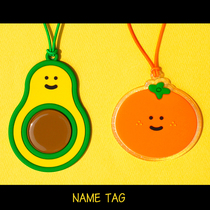 Be on D Korea travel luggage tag cartoon fruit business card cute waterproof travel consignment card