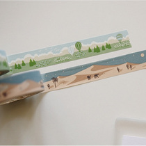 dailylike Korean small fresh hand account tape and paper decorative stickers Color masking tape paper