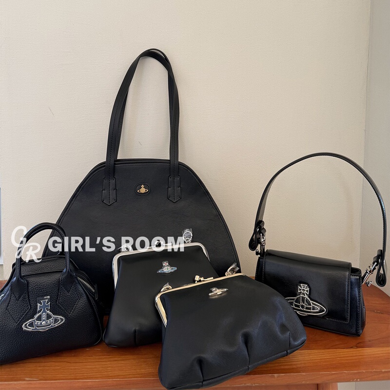 [Stars Shine] Vivienne Westwood Queen Mother Leather Handbag and Crossbody Dumpling Bag Collection