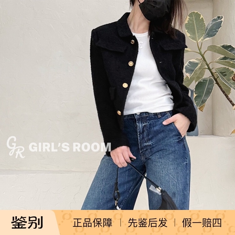 [Glutinous Rice Circles] Celine Celine 26 Early Spring Wool and Mohair Chanel-Style Tweed Jacket