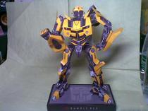 Paper model making DIY manual work educational toy Transformers Bumblebee 3D three-dimensional handmade paper model