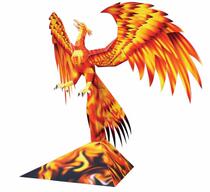 Paper mold making DIY manual work educational toy God Beast fire phoenix ornaments Suzaku 3D three-dimensional paper model
