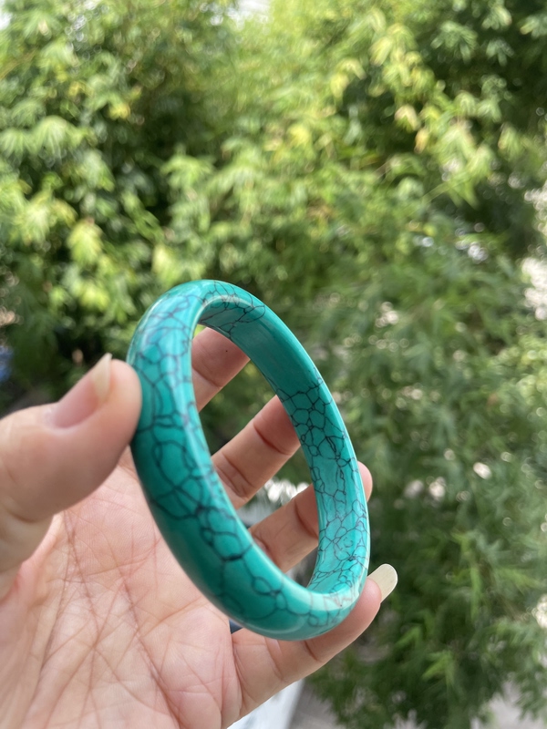 New Turquoise Bracelet Hubei Turquoise Bracelet Jewelry Women's Bracelet Ethnic Style Simple Fashion Bracelet