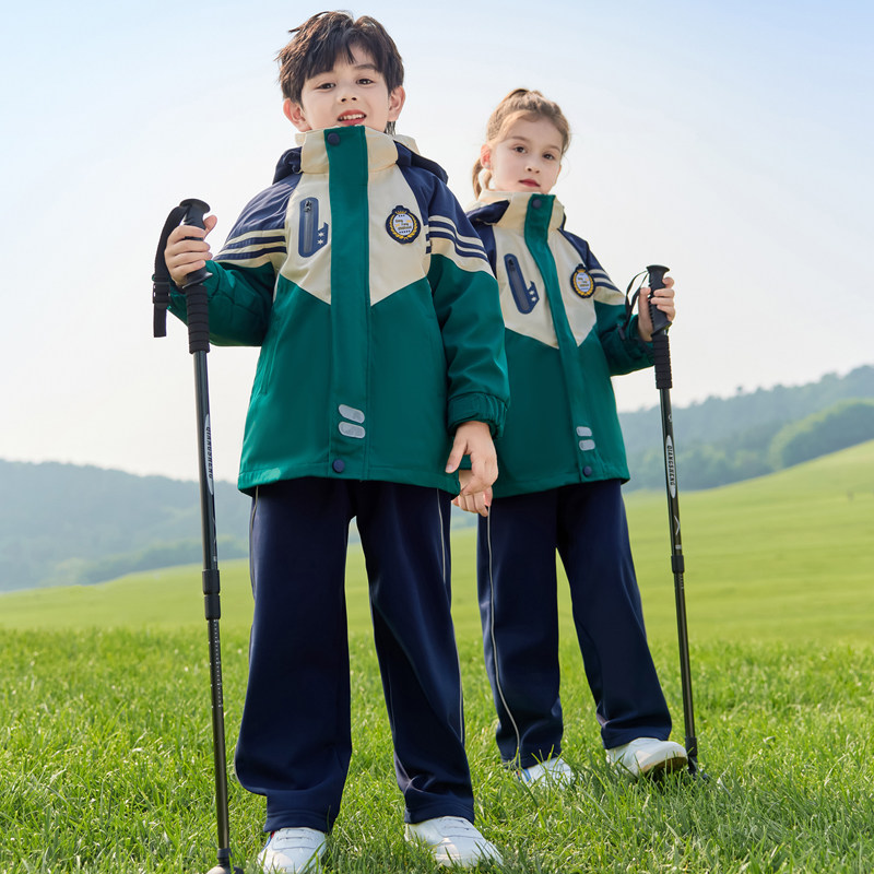 School uniforms for primary school students, spring, autumn and winter children's three-piece kindergarten uniforms, children's class uniforms, outdoor sportswear