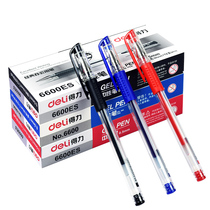 Del 6600ES gel pen 0 5mm bullet water pen black blue red Office learning pen