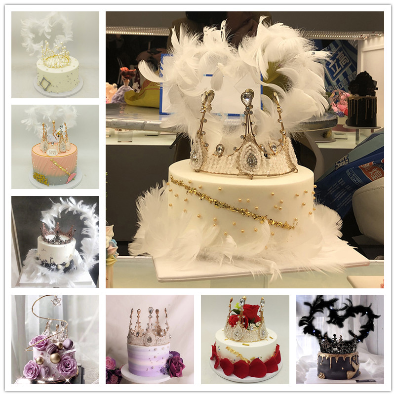 Net Red Shaking Princess Crown Emulation Cake Model Queen Birthday Cake Sample Wedding Photo Fake Cake