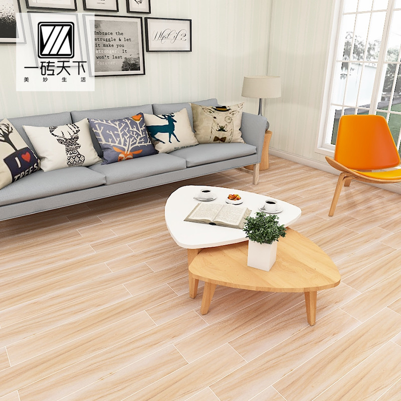 Nordic minimalist wood grain brick 150×900 living room bedroom dining room kitchen imitation wood tile powder room balcony floor tile