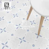 French balcony simple small tiles light luxury floor tiles retro flower tiles non-slip bathroom bathroom floor tiles kitchen wall tiles