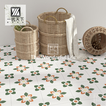 Retro B&B small tiles 300×300 Nordic bathroom toilet kitchen tiles courtyard balcony garden floor tiles