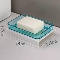 Настольное мыло, синяя мыльница