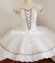 Cobeliya three-act variation white gauze skirt adult and childrens ballet custom skirt imported organza professional competition skirt
