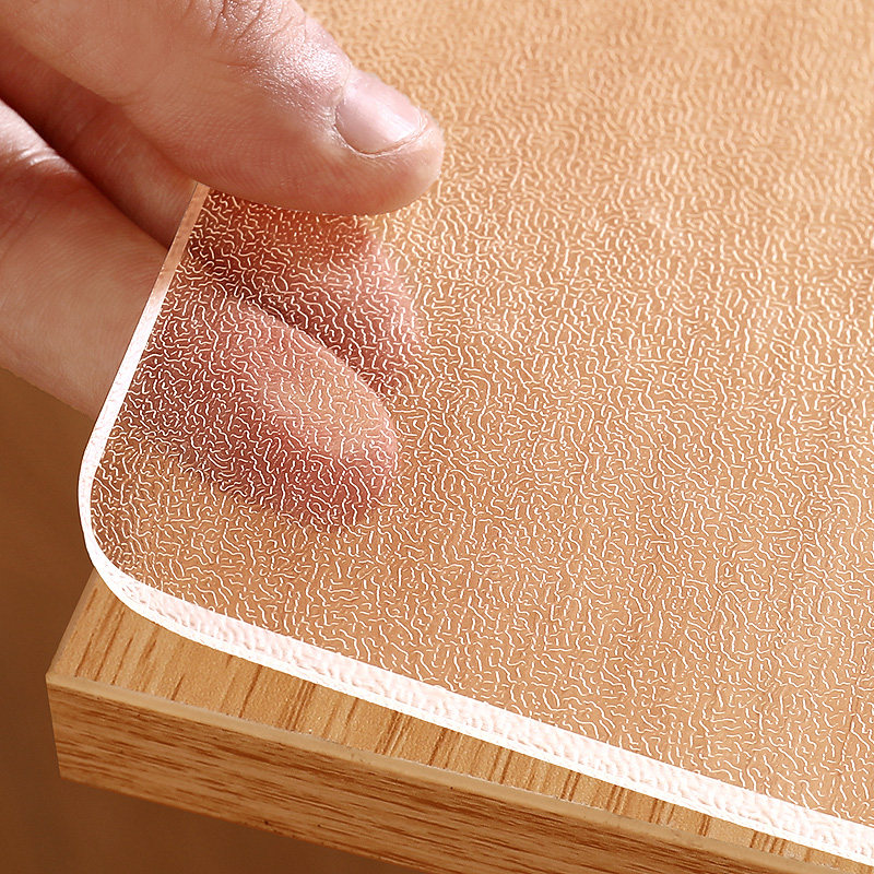 Table cloth waterproof and anti-scalding plastic soft glass free of washing water crystal plate transparent pvc tea table cushion net red dining table cushion