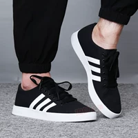 Giày thể thao nam Adidas NEO 2018 hè mới Giày đế thấp thoáng khí nhẹ thường xuyên DB0002 jordan xám trắng