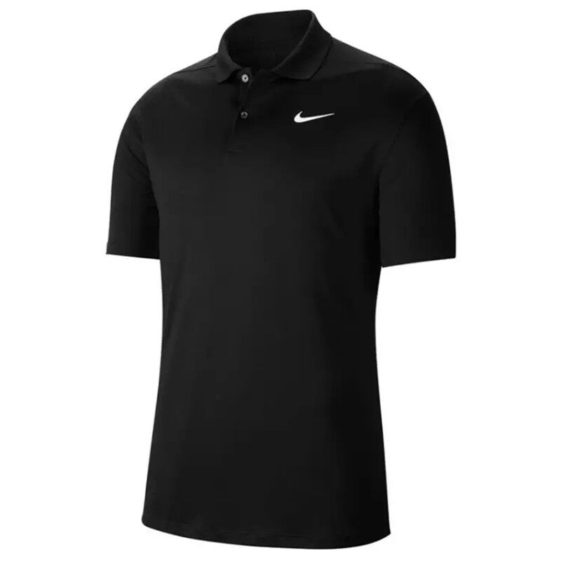 Nike, летняя спортивная дышащая футболка polo, короткий рукав 