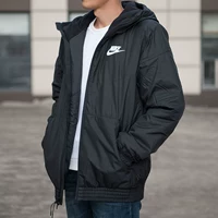 Nike nam 2018 mùa đông mới thể thao áo khoác giản dị áo gió trùm đầu quần áo cotton ấm 928862-010 mẫu áo phao nam đẹp 2020