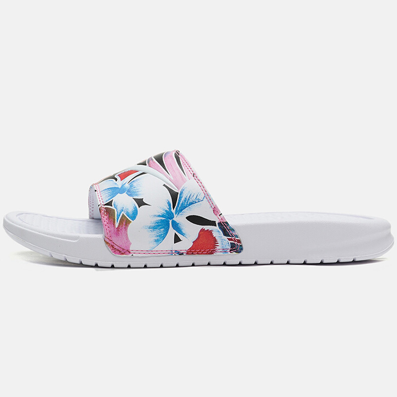 Giày Nike nữ 2019 hè mới Benassi thể thao giải trí từ kéo hoa dép 618919-113 - Dép thể thao dép lào havaianas