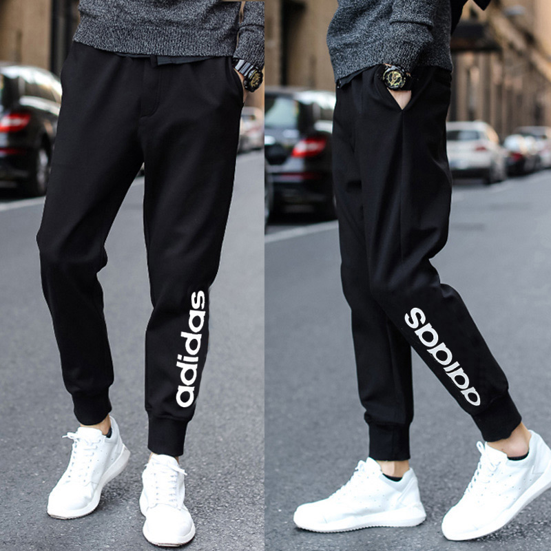 FP7444Adidas Men's trousers 2021 new pattern new pattern Sports pants Shut up Pencil Pants run Casual pants trousers EI4671