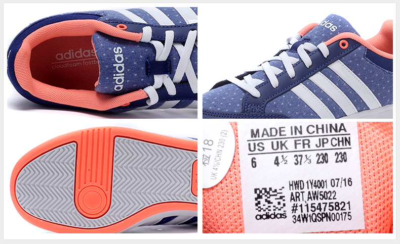 Giày Adidas Adidas dành cho nữ mùa đông mới Giày tennis thể thao vải thấp S 42014 giày lười thể thao nam