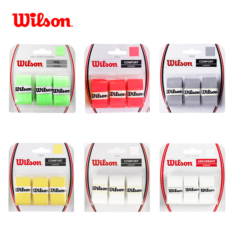 wilson Wilson tennis racket sweat-absorbing belt Non-slip badminton racket hand glue sweat-absorbing belt WRZ4040GO
