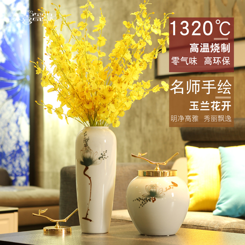 Modern TV ark, Jane European ceramic vase furnishing articles creative the sitting room porch home decoration porcelain bottle arranging flowers