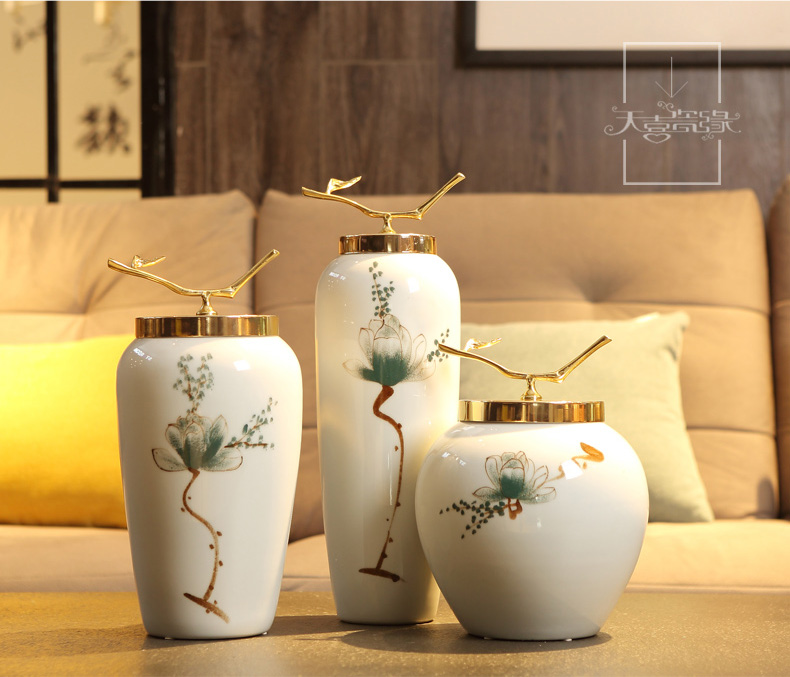 Modern TV ark, Jane European ceramic vase furnishing articles creative the sitting room porch home decoration porcelain bottle arranging flowers