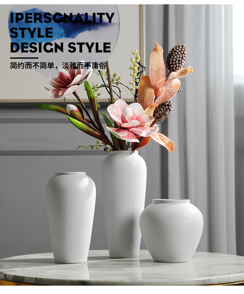 Jingdezhen Chinese style restoring ancient ways ceramic vase furnishing articles dried flower arranging flowers sitting room household act the role ofing is tasted TV ark, arts and crafts