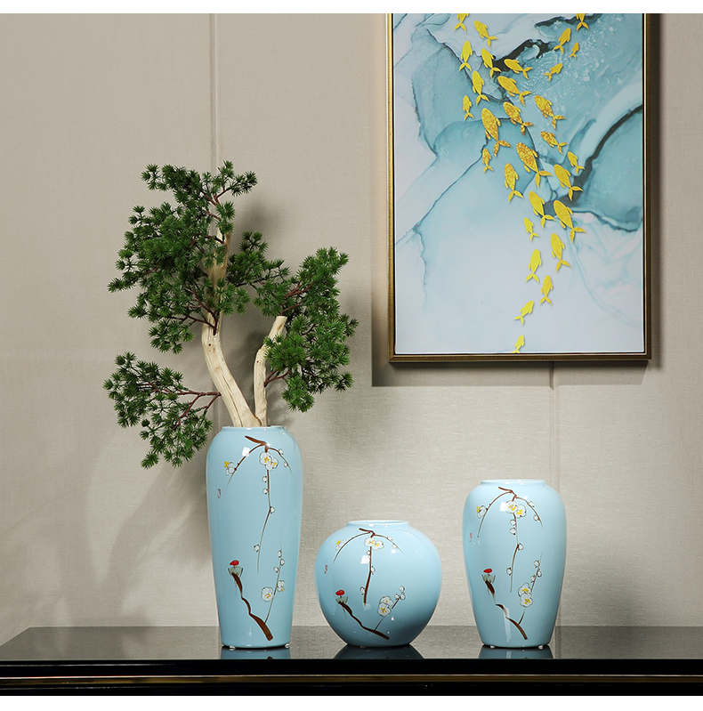 Jingdezhen ceramic vase furnishing articles of modern living room table dry flower arranging flowers, TV ark, contracted household soft adornment