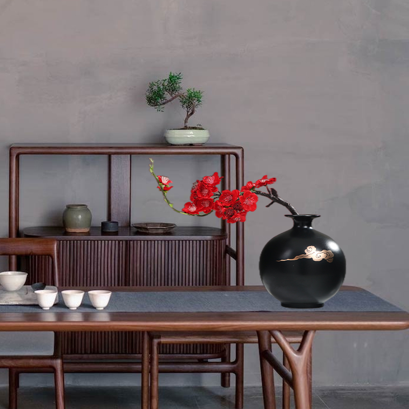 New Chinese style ceramic decoration sitting room porch TV ark, zen the flower vase furnishing articles table flower arranging flowers