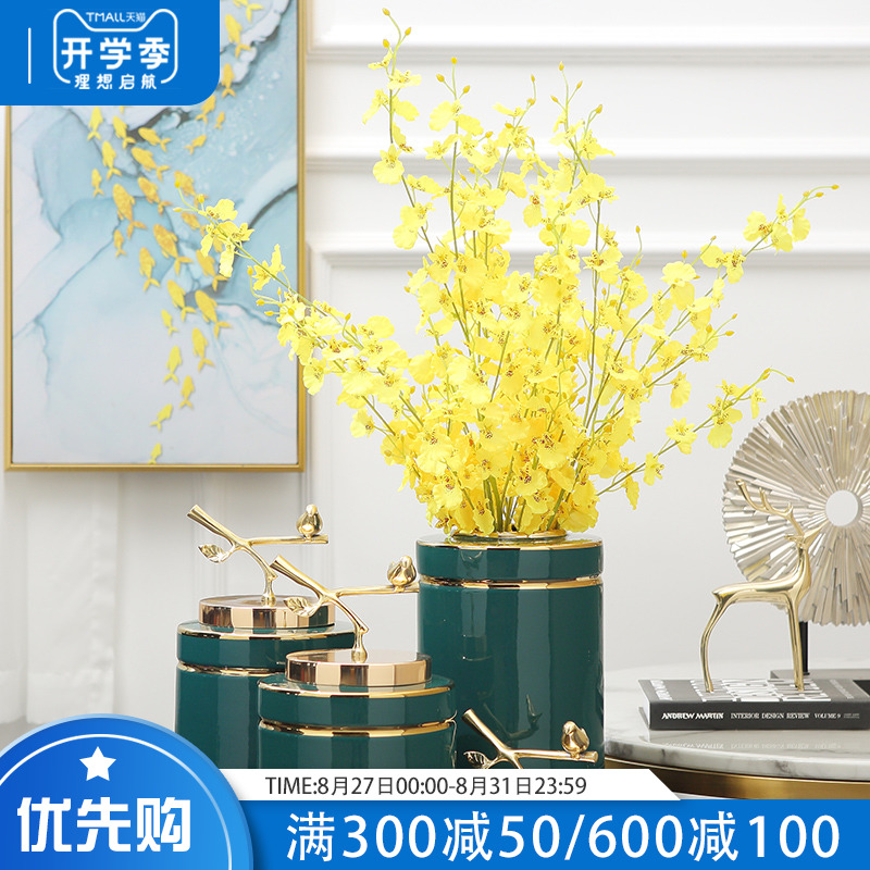 European vase furnishing articles I sitting room ceramic flower arranging flowers desktop TV ark, creative home decoration decoration