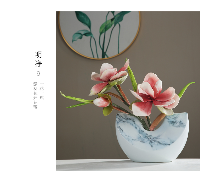 Modern ceramic vase dried flower arranging flowers is placed the new Chinese style of the sitting room porch ark, TV ark, household soft adornment