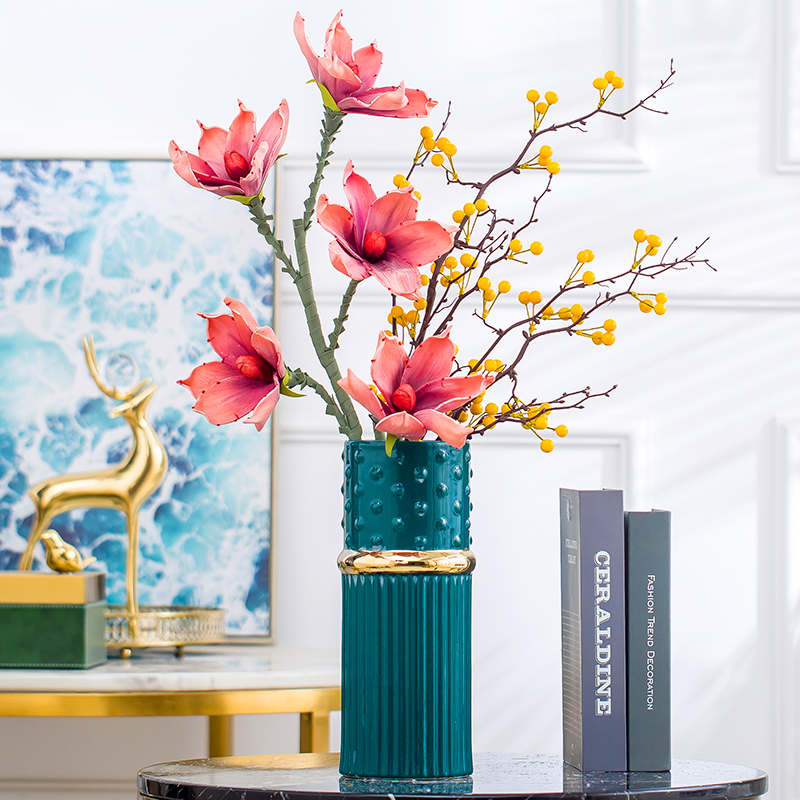 Nordic light key-2 luxury furnishing articles of modern ceramic vase sitting room is contracted creative home TV ark, flower arrangement table decorations