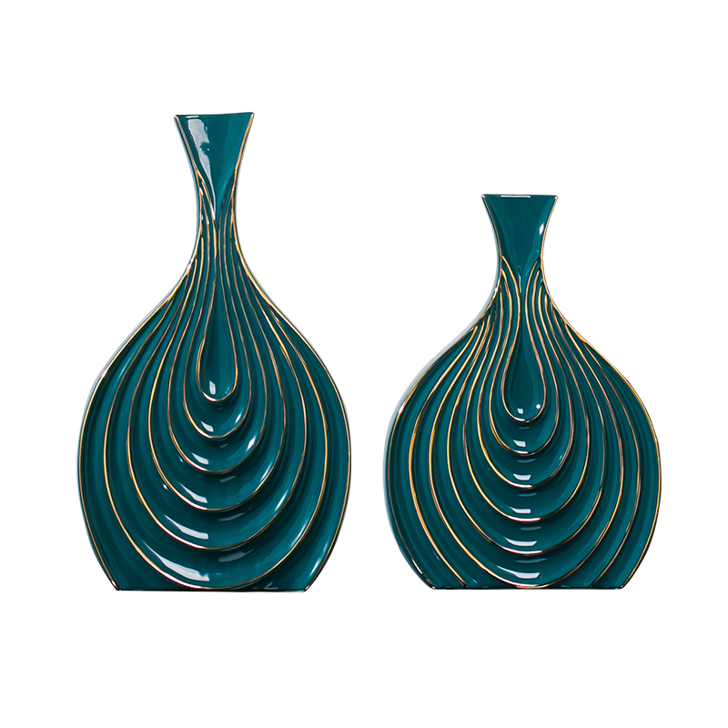 New Chinese style ceramic vases, dried flowers sitting room place American TV ark, light key-2 luxury flower arrangement China creative household act the role ofing is tasted
