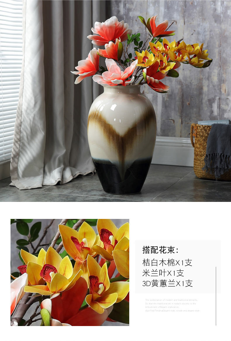 European ceramic vase of large sitting room lucky bamboo flower arranging porcelain household act the role ofing is tasted hotel retro creative furnishing articles