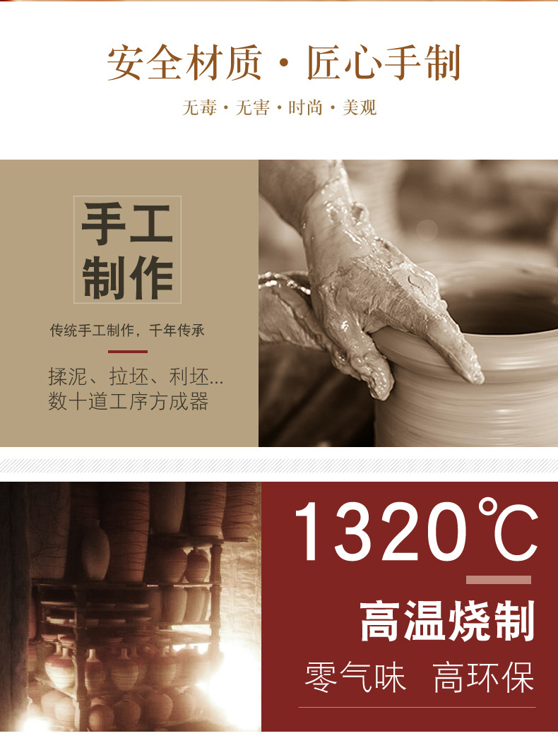 New Chinese style study zen furnishing articles ceramic vases, creative household act the role ofing is tasted, the sitting room porch TV ark, flower porcelain