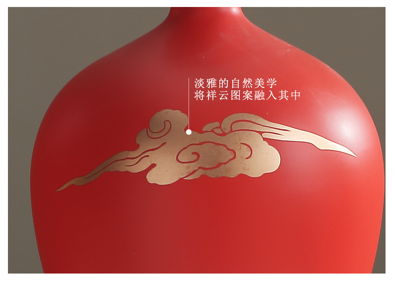 Jingdezhen zen TV ark, flower arranging new Chinese style ceramic vase furnishing articles, the sitting room porch decoration, household act the role ofing is tasted