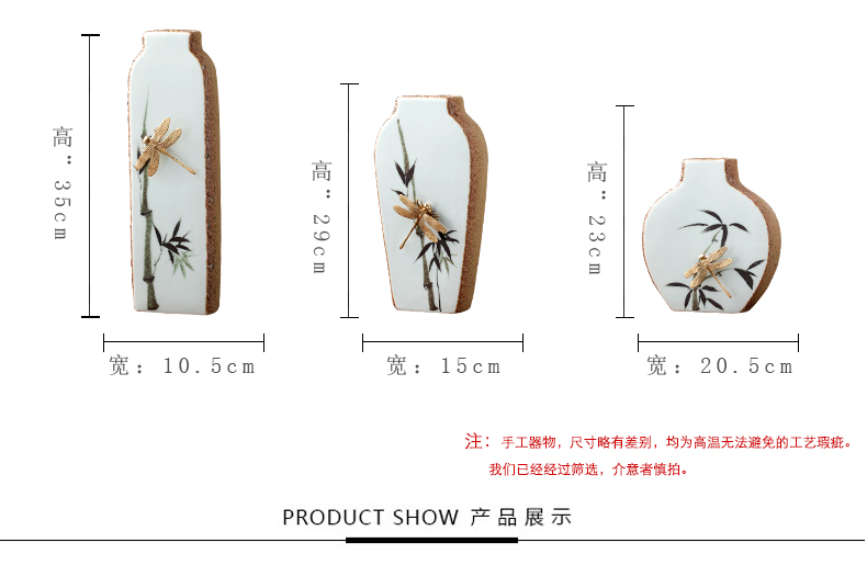 Modern new Chinese ceramic vases, flower arranging is European sitting room porch creative household soft adornment desktop furnishing articles