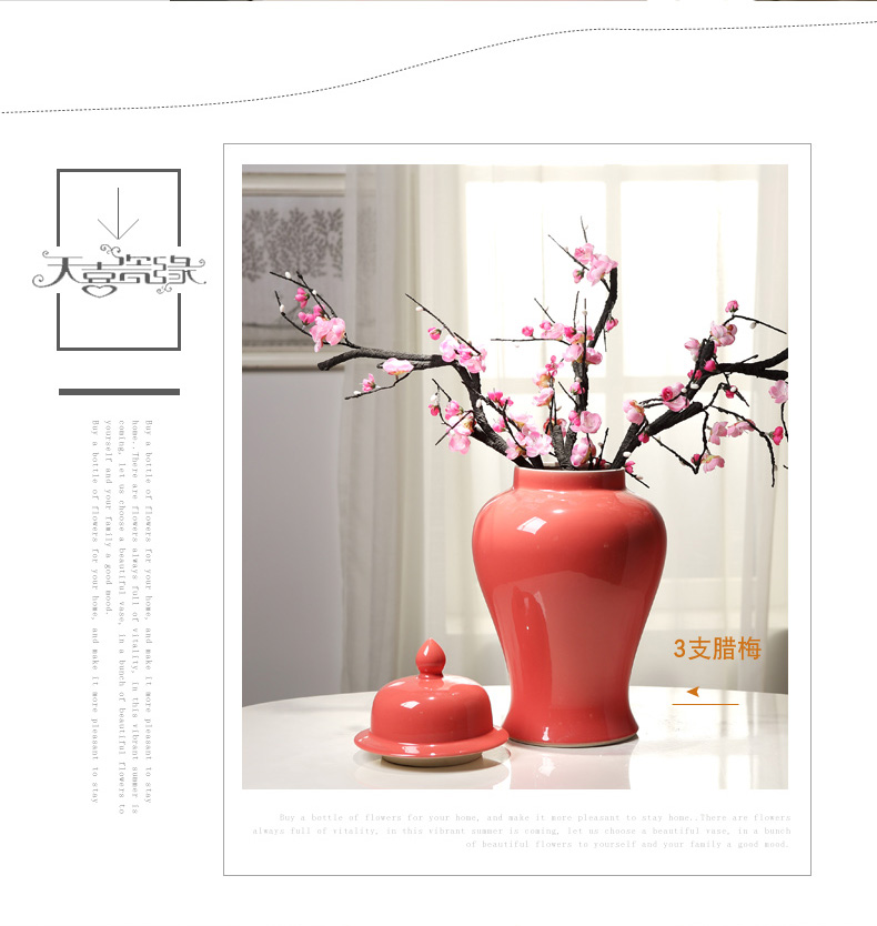 The New Chinese jingdezhen ceramics with cover storage tank sitting room between household adornment handicraft soft outfit example furnishing articles