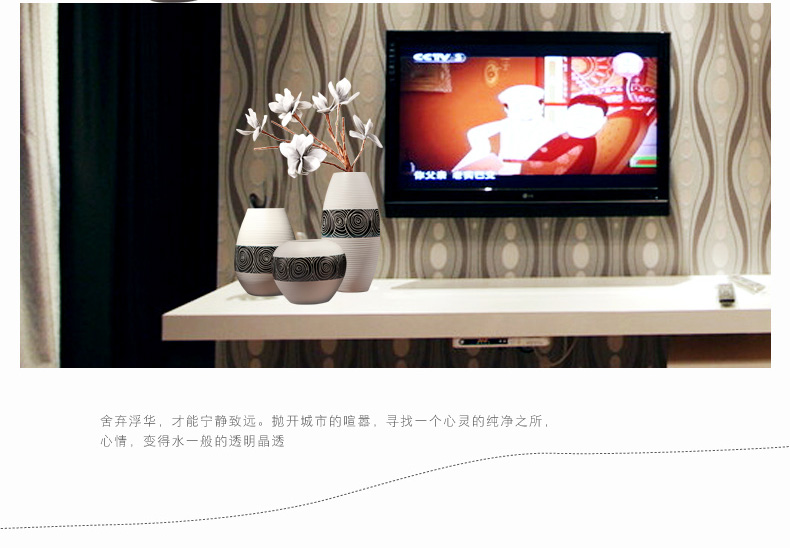 I and contracted three - piece ceramic vase in the living room TV ark, wine home decoration handicraft furnishing articles