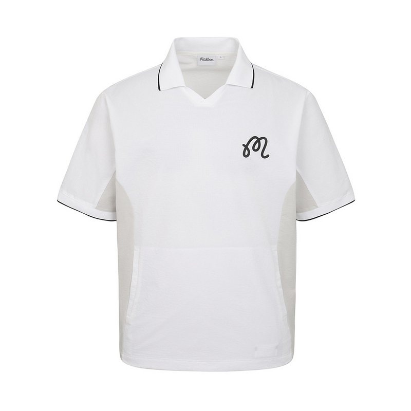 Malbon Korean Genuine Product Purchasing Agent for Men's Golf Clothing 2026 New Style Polo Shirt with Lapel and Short Sleeves